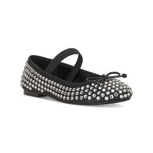 INC Womens Black Padded Embellished Effie Round Toe Slip On Ballet Flats 9.5 M